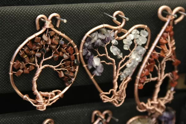 Feuilles d'Yggdrasil, créations Sylvie Joigneau